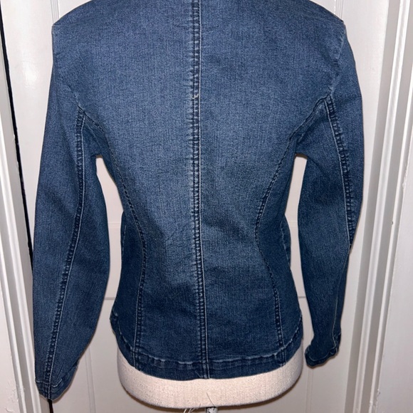 Angels Dark Blue Jean Jacket/blazer size small - Picture 5 of 13